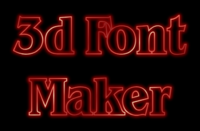 3d Font Maker Texteffekt