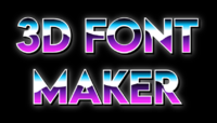 3d Font Maker Текстовый эффект