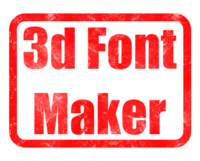 3d Font Maker Tekst effect