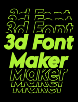 3d Font Maker Tekst effect