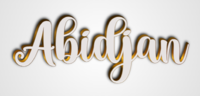 Abidjan Текстовый эффект