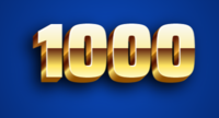 1000 Tekst effect