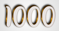 1000 Текстовый эффект