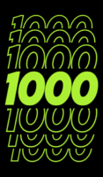 1000 Effetto testo