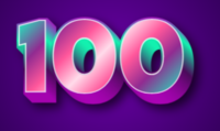 100 Texteffekt