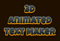 3d Animated Text Maker Effetto testo