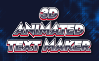 3d Animated Text Maker テキスト効果