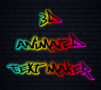 3d Animated Text Maker Tekst effect