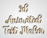3d Animated Text Maker Texteffekt