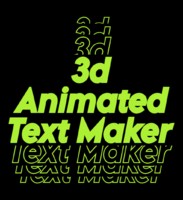 3d Animated Text Maker Tekst effect