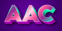 AAC Text effect