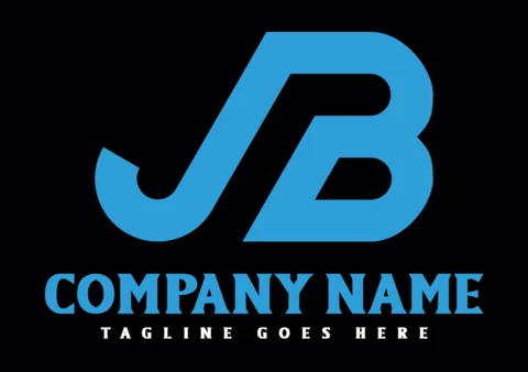 Modello di progettazione del logo aziendale Letter jb