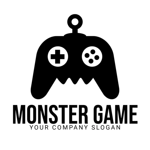 Monster Game Logo Design Template