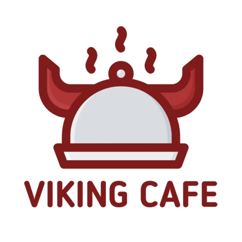 Viking Cafe Logo Design Template