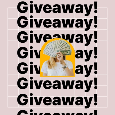 Cash Prize Giveaway Instagram Post Design Template