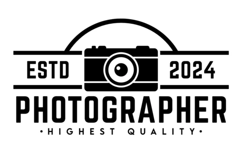 Best Quality Photographer Logo Design Template Black