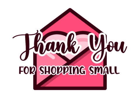 Small Business Thank You For Shopping Small Badge Template Design