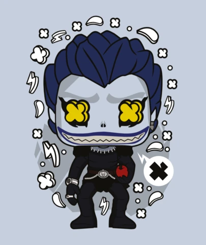Death Note Ryuk Pop Culture T-Shirt Design Template