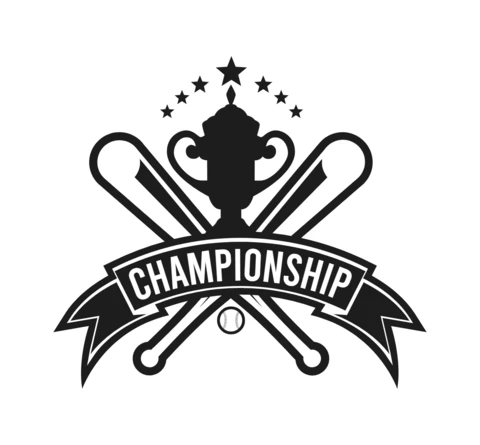 Szablon projektu logo sportowe mistrzostw baseballu