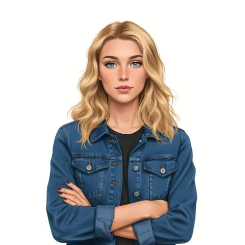 Modelo de design de personagem editável para marca pessoal