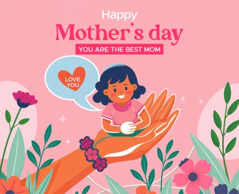 Happy Mother's Day Editable Template – Cute and Colorful Design for Celebrating Moms