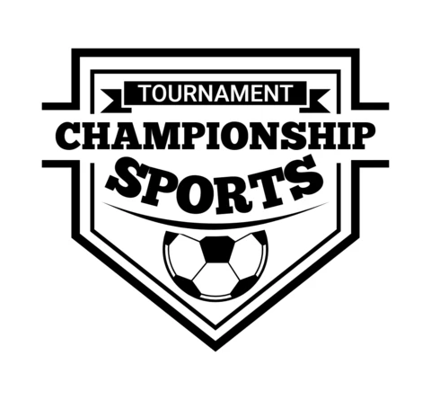 Football Championship Tournament Sports Logo Design Template