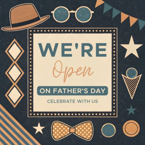 Vintage Father's Day Celebration Template | Editable Design for Open Promotions