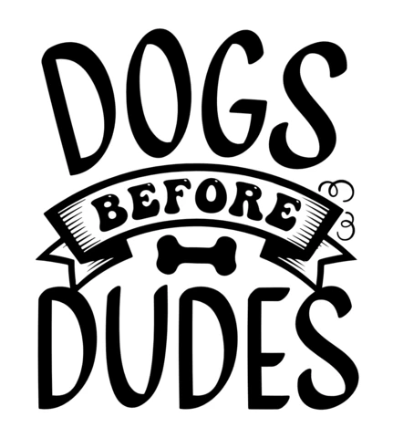 Les chiens avant les hommes - modèle de t-shirt