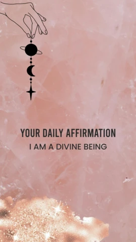 Embrace Your Divinity with Celestial Symbols Instagram Story Post Design Template
