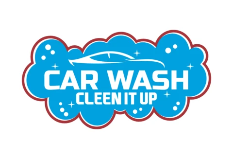 Autowäsche Service Logo Design Vorlage