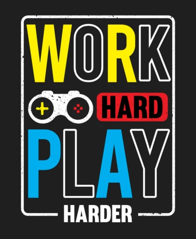 Gamer grappig citaat t-shirt ontwerpsjabloon