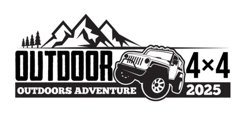 Outdoor Jeep Adventure Logo Design Template