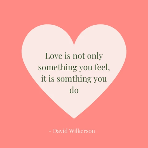 Love in Action Quote Instagram Post Design Template
