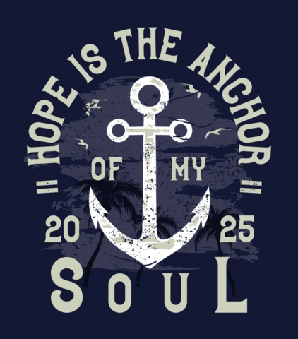 Hope Is The Anchor T-shirt Design Template