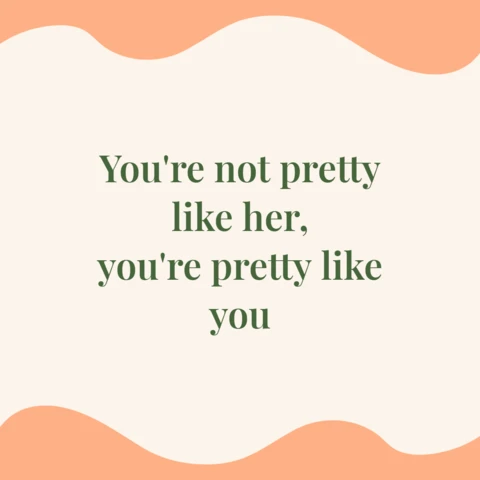 You Are Pretty Like You Quote Instagram Post Design Template