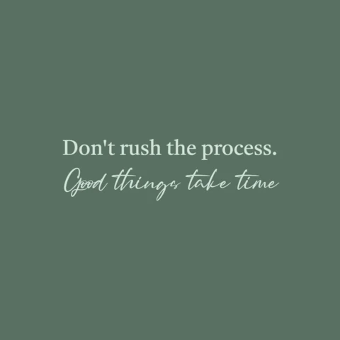 Motivational Quote About Process Instagram Post Design Template