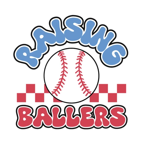 Raising Ballers Building Champions, One Swing At a Time T-Shirt Design Template