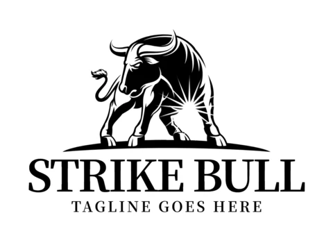 Szablon projektu logo Strike Bull