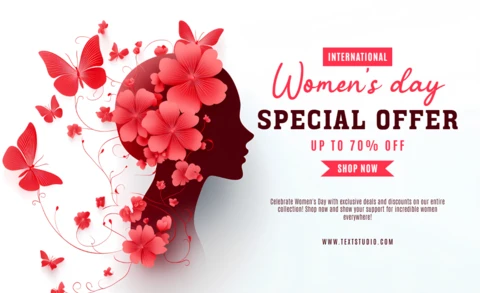 International Women's Day Special Offer Template Design
