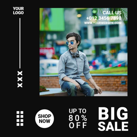 Großer Verkauf Anzeige Mode Instagram Post Design Vorlage