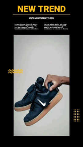 Modern Trend Sneakers Instagram Story Post Design Template