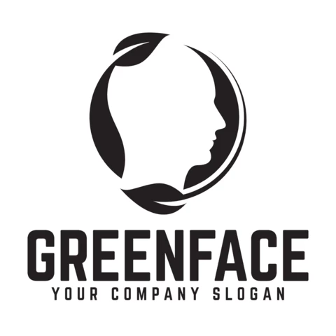 Face Natural Logo Design Template