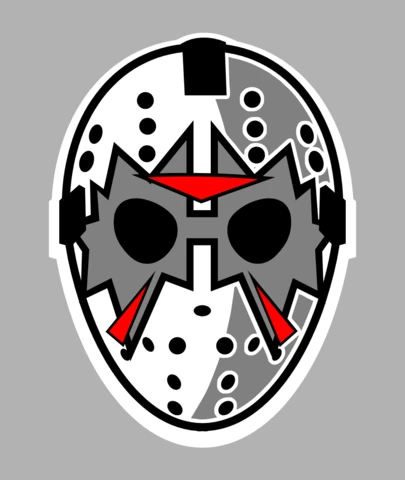 Jason Voorhees Rock Kiss Mask Pop Culture T-Shirt Design Template