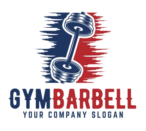 Plantilla de diseño de logotipo de barra de gimnasio