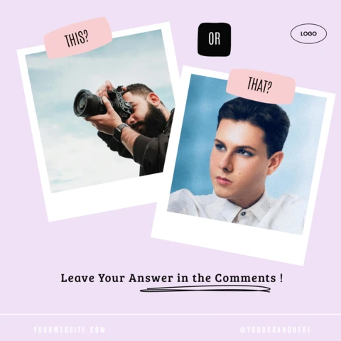 Modelo de design de postagem do Instagram com alternativas positivas
