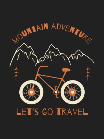 Modèle de t-shirt "Let's go travel