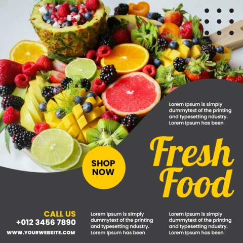 Impactful Ad Restaurant Instagram Story Post Design Template