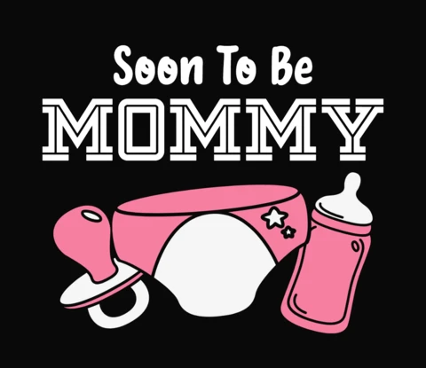 Soon To Be Mommy T-Shirt Design Template