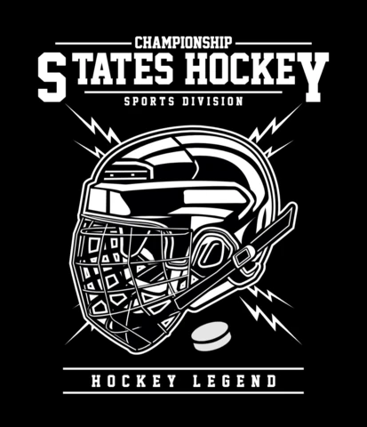Hockey Legend T-shirt Design Template