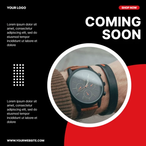 Watch Store Social Media Post Design Template